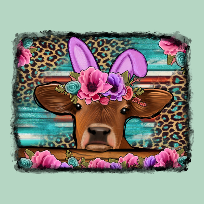 Easter Floral Leopard Cow Classic Tee by Jasminsmagicworld | Teevron
