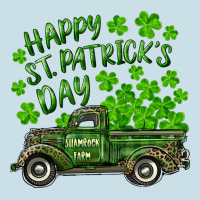 Happy St. Patrick's Day Shamrock Farm Truck Ladies Tee | Teevron