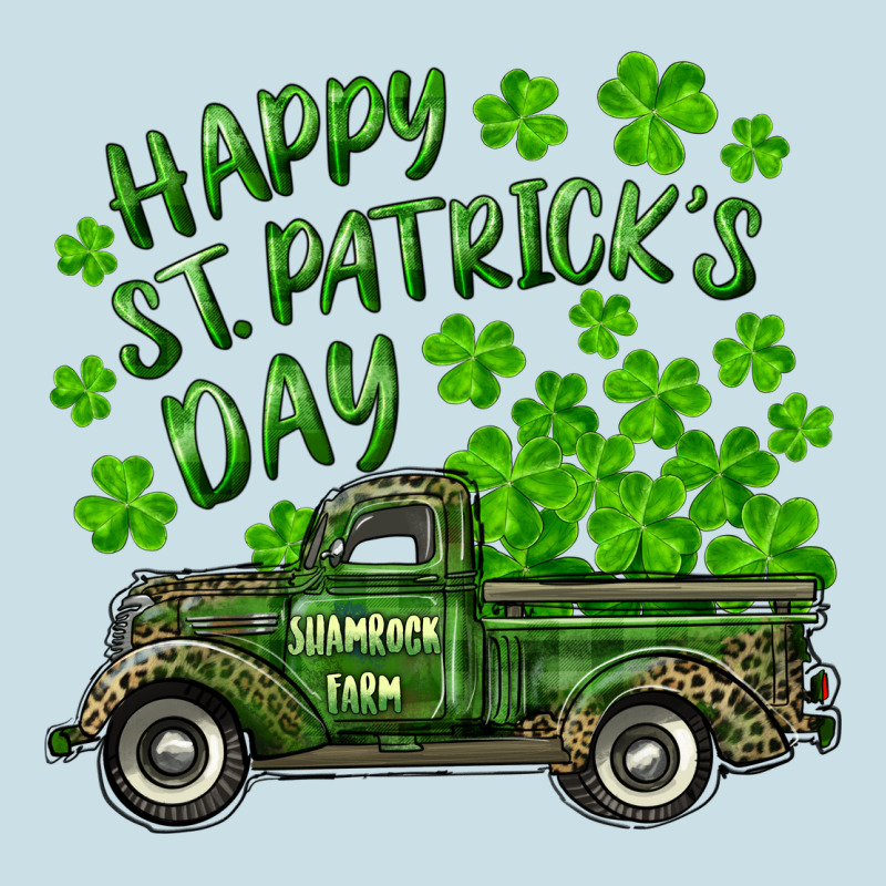 Happy St. Patrick's Day Shamrock Farm Truck Ladies Tee by RanaPortraitStore | Teevron