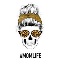 Yellow Glitter, Leopard Pattern Mom Skull | Teevron