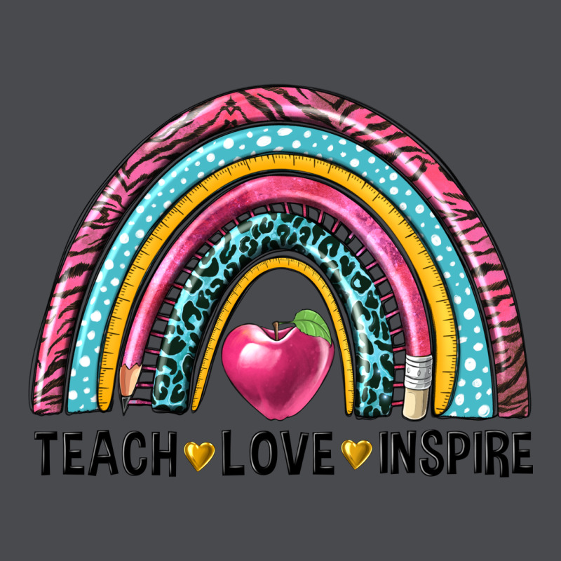 Rainbow Teach Love Inspire Zipper Hoodie by NancyCooperArtShop | Teevron