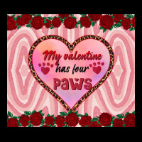 My Valentine Has Four Paws Heavy Core Tee | Teevron