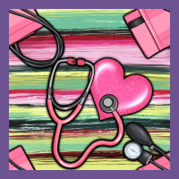 Nurse Stethoscope Seamless Pattern Vintage Tee | Teevron