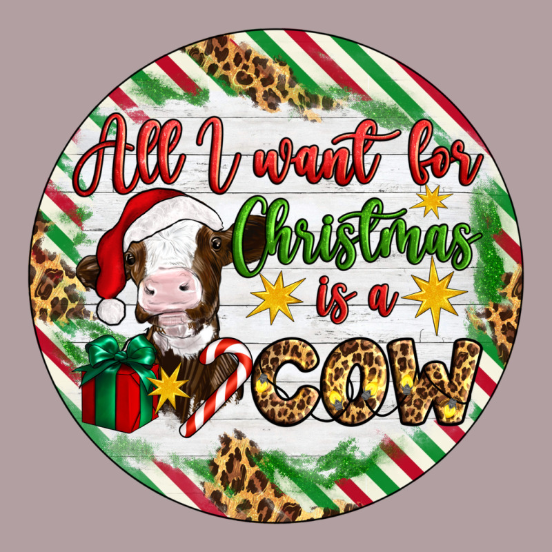 Christmas All I Want For Christmas Is A Cow Vintage Hoodie by Artiststas | Teevron