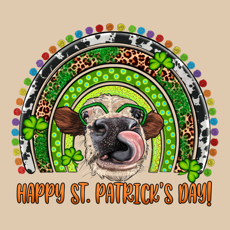 Western Happy St. Patrick's Day Cow Rainbow Heavyweight Sweatshirt by Artiststas | Teevron