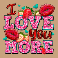 I Love You More With Lips And Strawberry Vintage Tee | Teevron