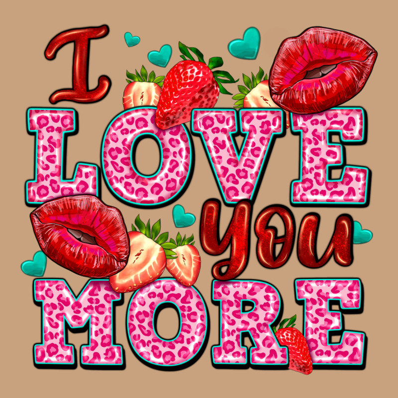 I Love You More With Lips And Strawberry Vintage Tee by AdoDesignShop | Teevron