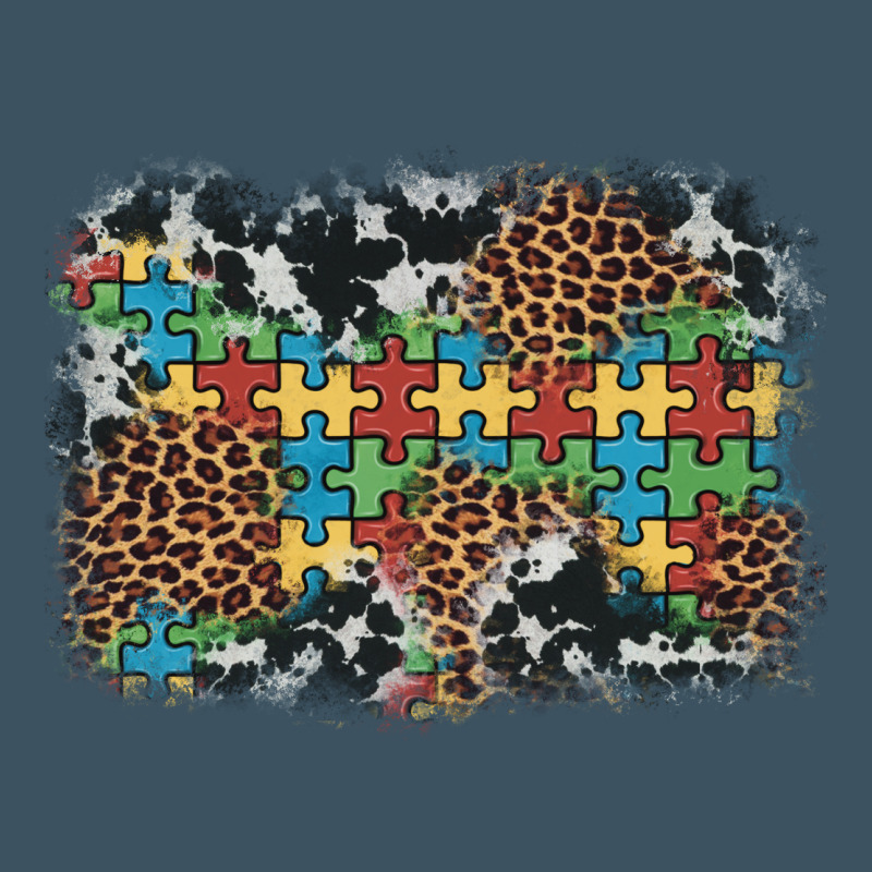 Autism Awareness Leopard Cowhide Background Urban Heavy Tee by Artiststas | Teevron