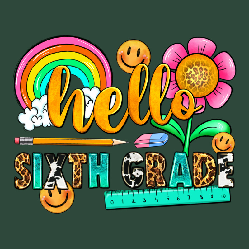 Hello Sixth Grade Zipper Hoodie by NancyCooperArtShop | Teevron