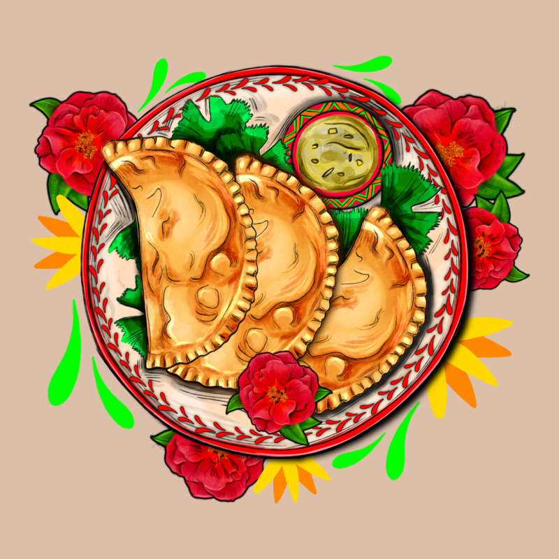 Empanadas Plate And Roses Urban Heavy Tee by AdoDesignShop | Teevron