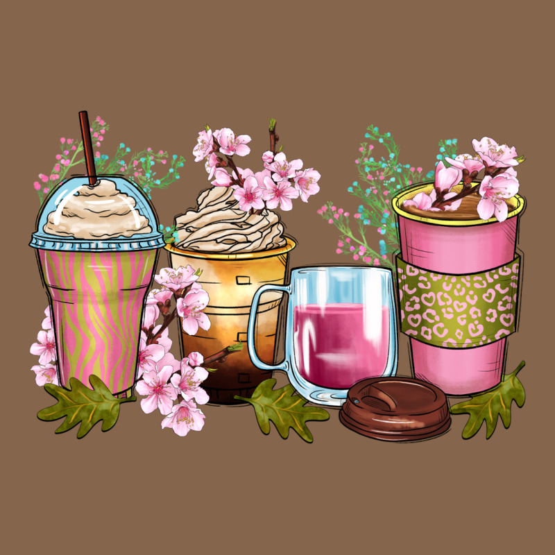 Flowers Coffee Cups Premium Tee by Zillion Design Studio | Teevron