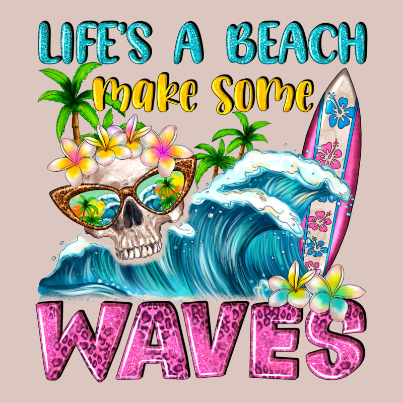 Life's A Beach Make Some Waves Premium Hoodie by NancyCooperArtShop | Teevron