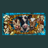 Western Cow Turquoise’s White Flowers License Plate Template Classic Tee | Teevron