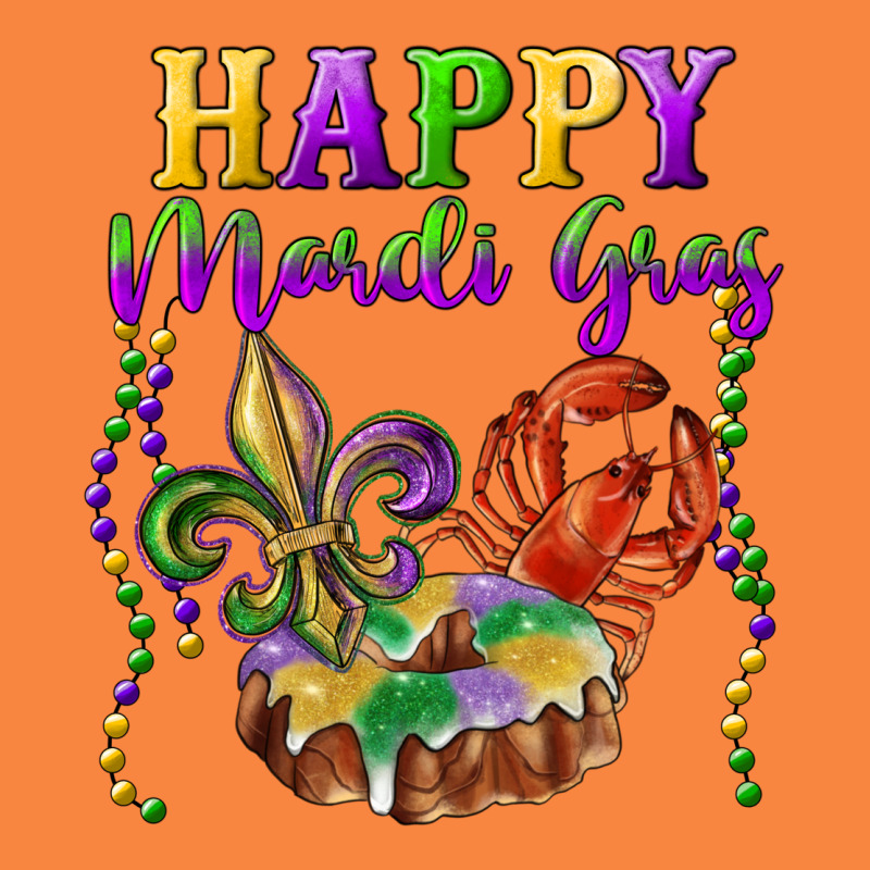 Happy Mardi Gras Fleur De Lis King Cake Crawfish Premium Sweatshirt by RanaPortraitStore | Teevron