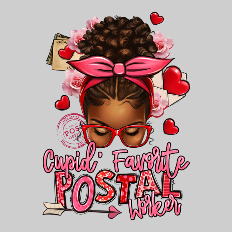 Cupid's Favorite Postal Worker Afro Messy Bun Premium Tee by texasbilliewilder | Teevron