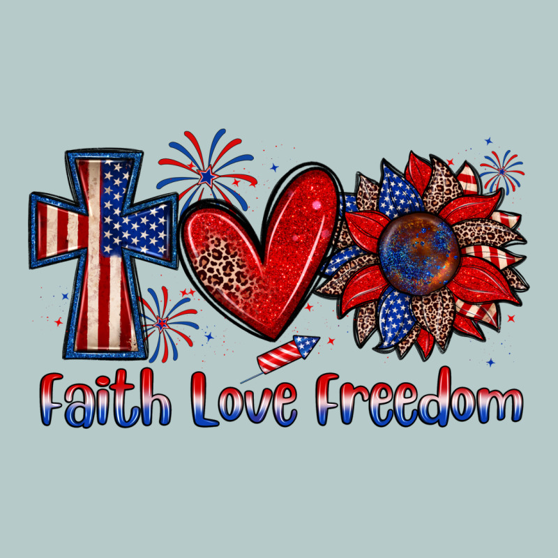 Faith Love Freedom Heavy Core Tee by Zillion Design Studio | Teevron
