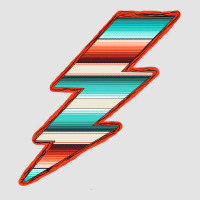 Teal And Orange Serape Lightning Premium Sweatshirt | Teevron