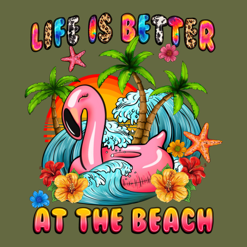 Life Is Better At The Beach Long Sleeve Tee by MaliasSmallBusiness | Teevron