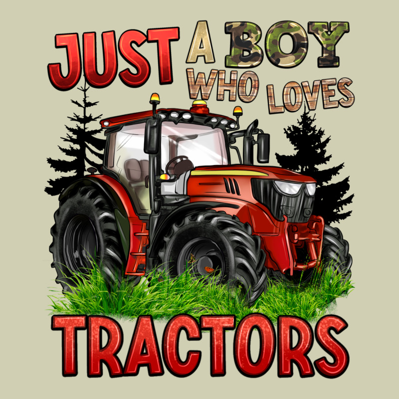 Just A Boy Who Loves Tractors Red Tractor Heavy Core Tee by BarkalooDesign | Teevron