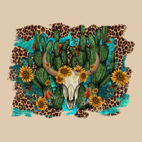 Leopard Bull Skull Cactus Sunflowers Heavyweight Sweatshirt | Teevron