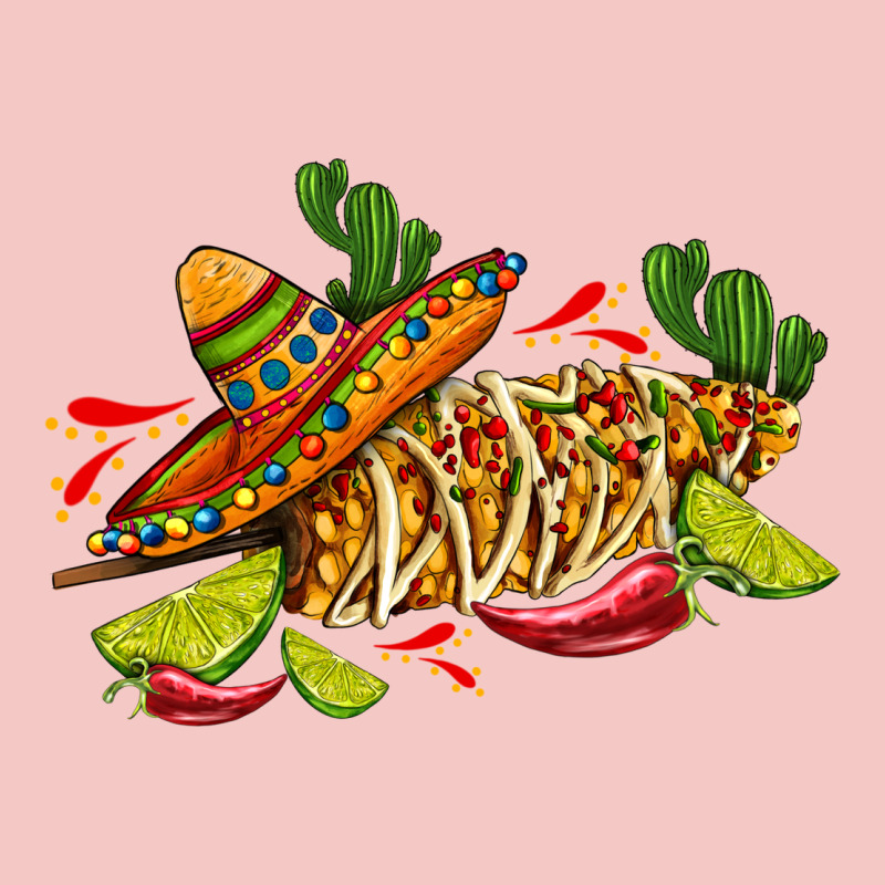 Mexican Elote Corn Sombrero Lime And  Cactus Urban Heavy Tee by AdoDesignShop | Teevron