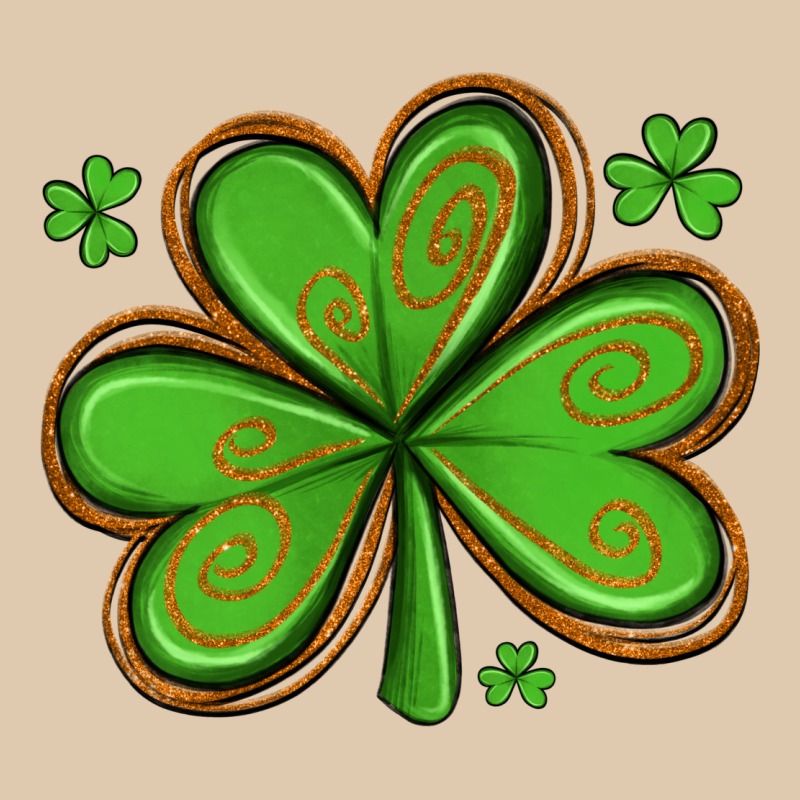 St Patricks Day Shamrock With Glitter Heavyweight Sweatshirt by Artiststas | Teevron