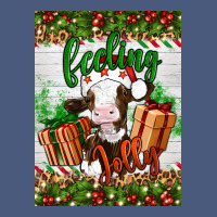 Christmas Feeling Jolly Cow Vintage Hoodie | Teevron