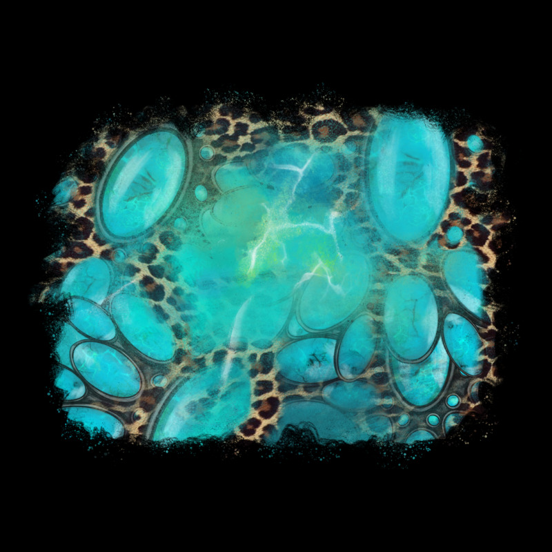 Turquoise Leopard Background Heavyweight Sweatshirt by AdoDesignShop | Teevron