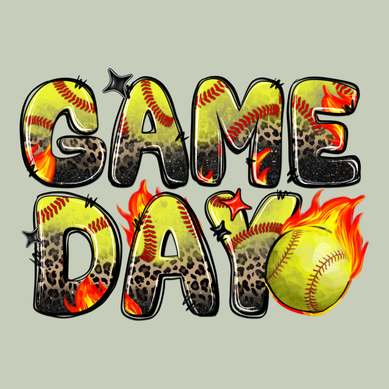 Game Day Softball Leopard Ladies Tee by Zillion Design Studio | Teevron