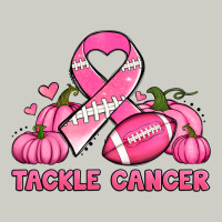 Tackle Cancer Pumpkins Football And Ribbon Breast Cancer Awareness Heavyweight Hoodie | Teevron