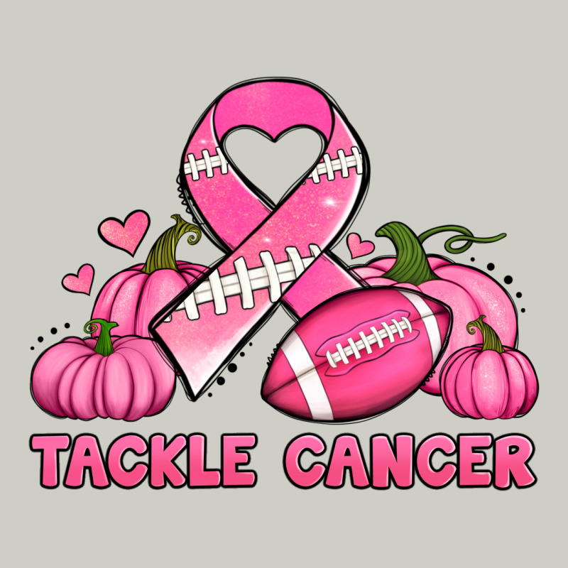 Tackle Cancer Pumpkins Football And Ribbon Breast Cancer Awareness Heavyweight Hoodie by Jasminsmagicworld | Teevron