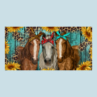 Horses With Leopard And Sunflowers Ladies Tee | Teevron