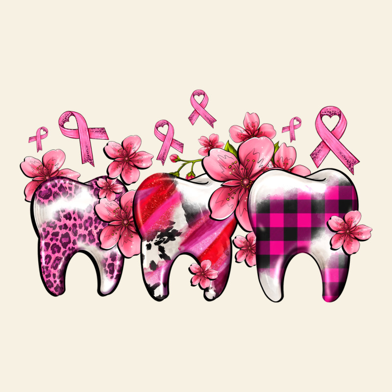 Cancer Ribbon With Teeth Vintage Tee by AdoDesignShop | Teevron