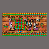 Love Autism Awareness License Plate Urban Heavy Tee | Teevron