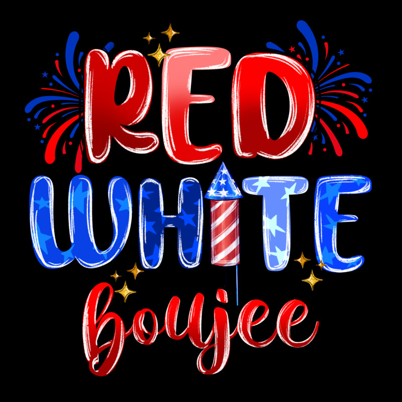Red White Boujee Zipper Hoodie by MaliasSmallBusiness | Teevron