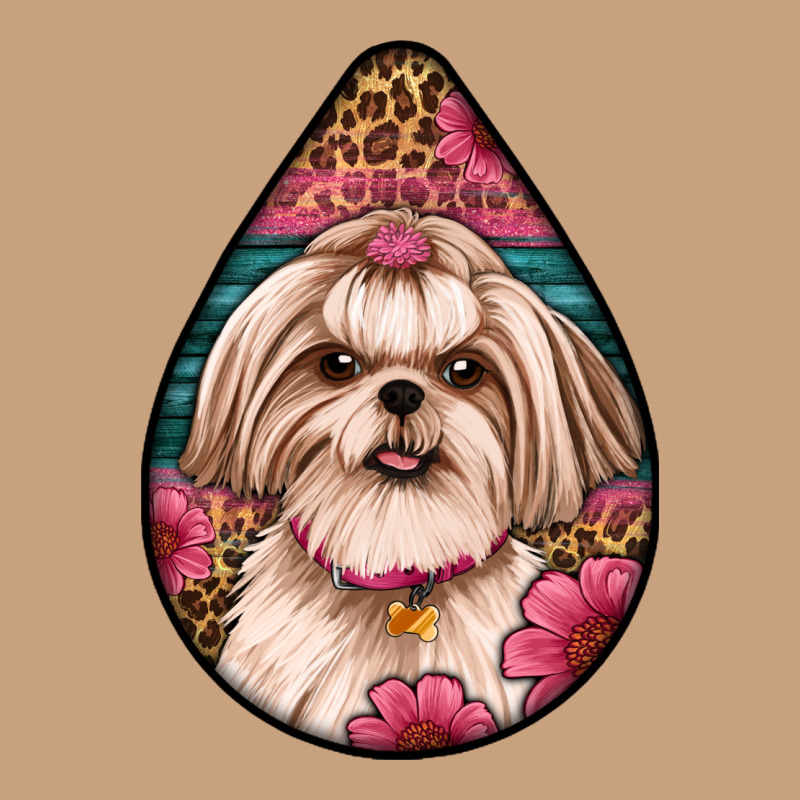 Shih Tzu Teardrop Earrings Vintage Tee by Artiststas | Teevron