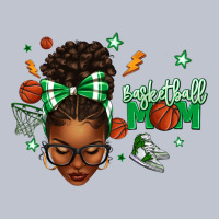 Afro Messy Bun Full Face Basketball Mom Premium Hoodie | Teevron