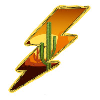 Cactus Sunset Lightning | Teevron