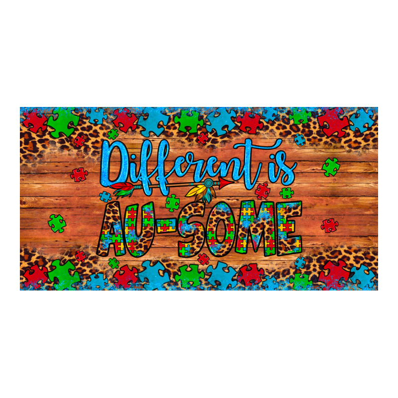 Different Is Au Some Autism Awareness License Plate Urban Heavy Tee by Artiststas | Teevron