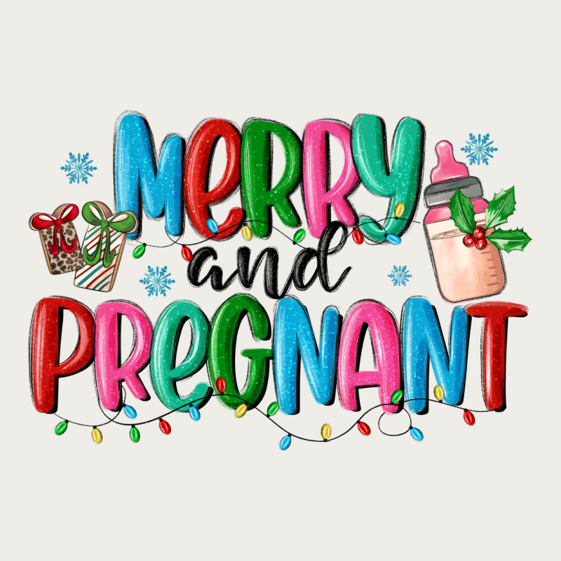 Merry And Pregnant Zipper Hoodie by MaliasSmallBusiness | Teevron