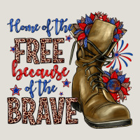 Home Of The Free Because Of The Brave Heavy Core Tee | Teevron