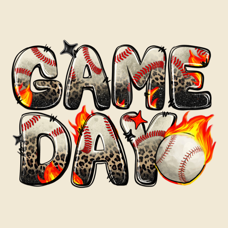 Game Day Baseball Leopard Ladies Tee by Zillion Design Studio | Teevron