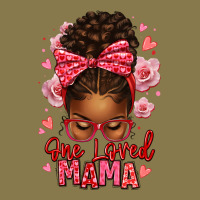 One Loved Mama Afro Messy Bun Premium Hoodie | Teevron