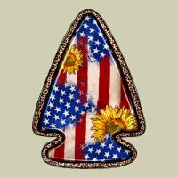 American Flag Sunflower Arrowhead Heavy Core Tee | Teevron