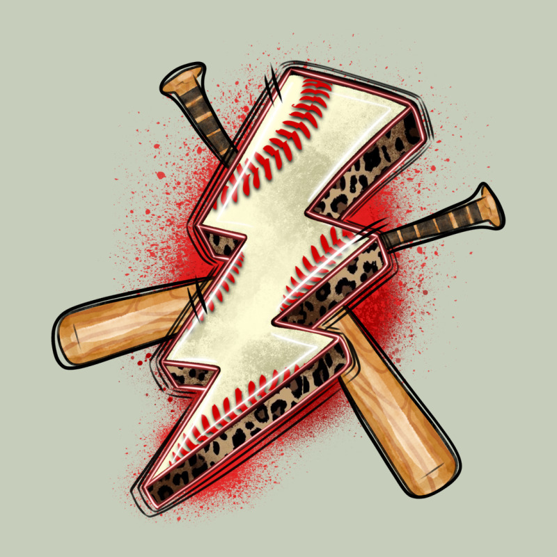 Baseball Lightning Bolt Ladies Tee by Zillion Design Studio | Teevron