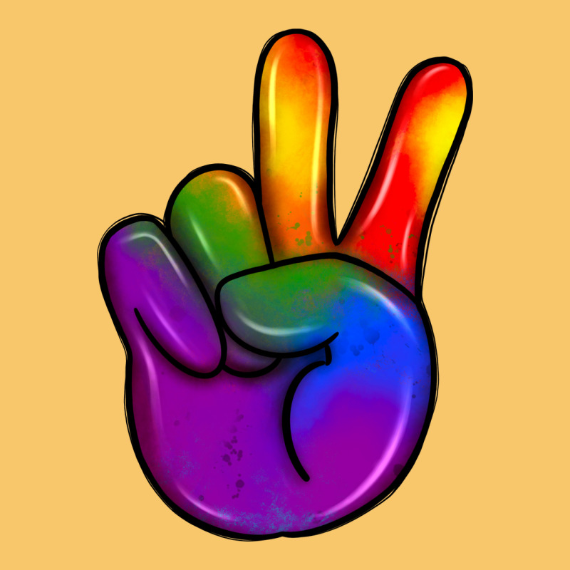 Pride Peace Hand Vintage Hoodie by JahusDesignShop | Teevron