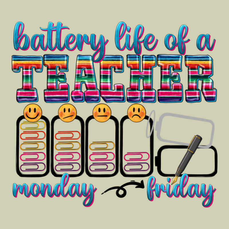 Battery Life Of A Teacher Heavy Core Tee by texasbilliewilder | Teevron
