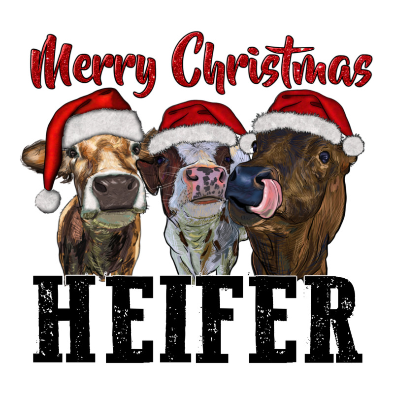 Merry Christmas Heifer Premium Tee by RanaPortraitStore | Teevron