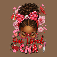 One Loved Cna Afro Messy Bun Premium Tee | Teevron