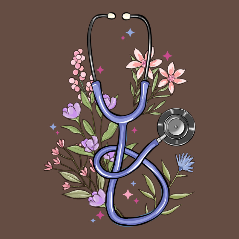 Floral Stethoscope Long Sleeve Tee by MaliasSmallBusiness | Teevron